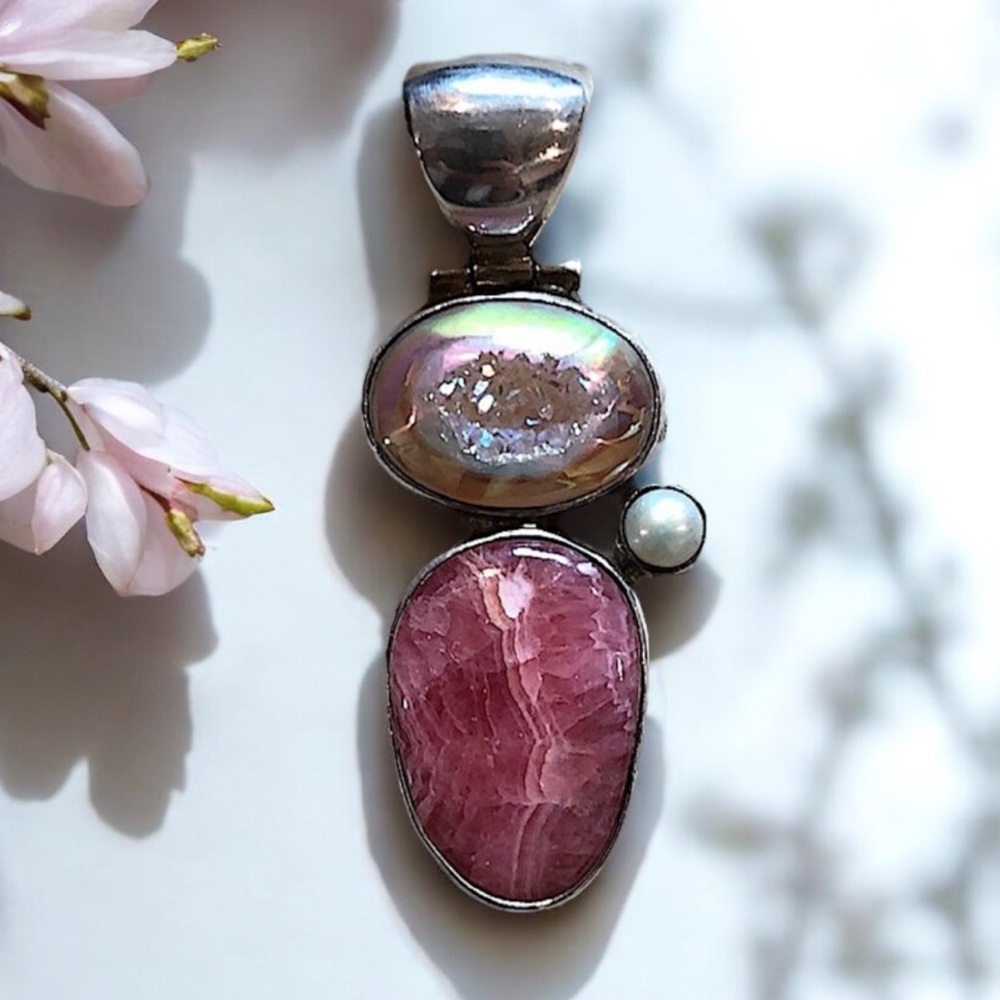 Sterling Silver and Gemstone Pendant